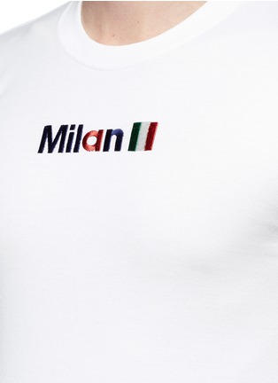 Detail View - Click To Enlarge - DOUBLET - 'Milan' embroidered slim fit T-shirt