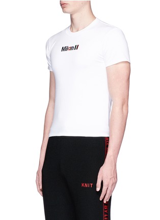 Front View - Click To Enlarge - DOUBLET - 'Milan' embroidered slim fit T-shirt