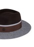 Detail View - Click To Enlarge - MAISON MICHEL - 'André' colourblock rabbit furfelt trilby hat