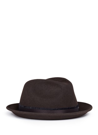 Main View - Click To Enlarge - MAISON MICHEL - 'Ygor' rabbit furfelt trilby hat