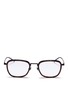 Main View - Click To Enlarge - SAINT LAURENT - Tortoiseshell acetate rim titanium optical glasses