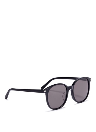 Figure View - Click To Enlarge - SAINT LAURENT - Oversized round acetate sunglasses
