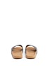 Back View - Click To Enlarge - ADIDAS - 'Adilette' stripe embossed leather cork slide sandals