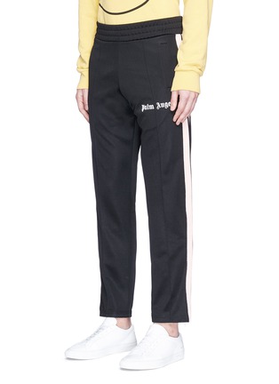 Front View - Click To Enlarge - PALM ANGELS - Contrast outseam track pants