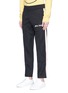Front View - Click To Enlarge - PALM ANGELS - Contrast outseam track pants