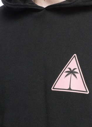 Detail View - Click To Enlarge - PALM ANGELS - Palm tree print hoodie