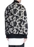 Back View - Click To Enlarge - SONG FOR THE MUTE - Patchwork floral jacquard bomber jacket
