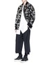 Figure View - Click To Enlarge - SONG FOR THE MUTE - Patchwork floral jacquard bomber jacket
