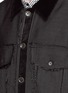 Detail View - Click To Enlarge - SONG FOR THE MUTE - Distressed herringbone sateen worker jacket