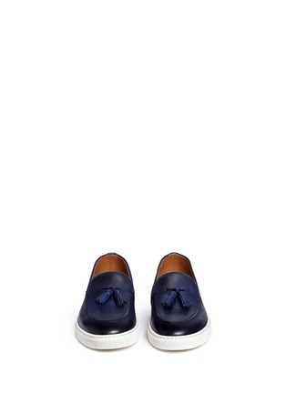 Figure View - Click To Enlarge - DOUCAL'S - 'Mike' tassel leather loafers