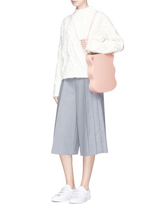 Figure View - Click To Enlarge - MANSUR GAVRIEL - 'Ocean' wavy structured leather tote