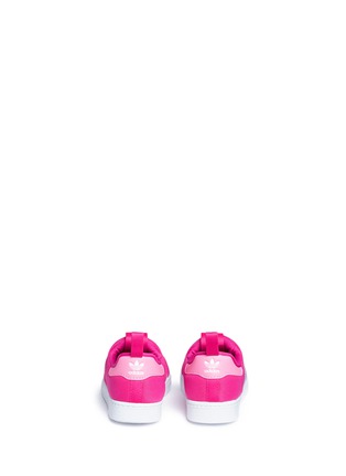 Back View - Click To Enlarge - ADIDAS - 'Superstar 360' toddler slip-on sneakers