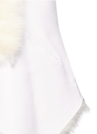Detail View - Click To Enlarge - KARL DONOGHUE - Reversible Pacaya Merinillo lambskin shearling gilet