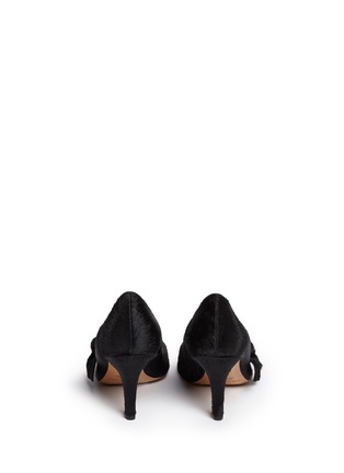 Back View - Click To Enlarge - ISABEL MARANT ÉTOILE - 'Pealman' bow side pony hair pumps