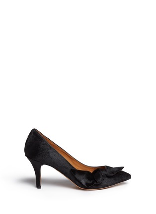 Main View - Click To Enlarge - ISABEL MARANT ÉTOILE - 'Pealman' bow side pony hair pumps