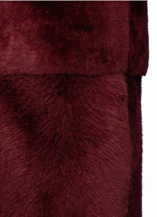 Detail View - Click To Enlarge - KARL DONOGHUE - Reversible cashmere lambskin shearling long gilet