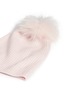 Detail View - Click To Enlarge - KARL DONOGHUE - Raccoon fur pompom cashmere beanie