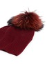 Detail View - Click To Enlarge - KARL DONOGHUE - Raccoon fur pompom cashmere beanie