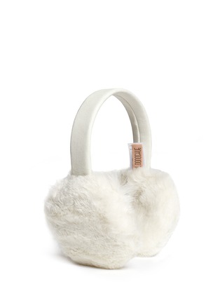 Figure View - Click To Enlarge - KARL DONOGHUE - Alpine lambskin shearling suede band ear muffs