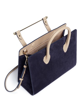  - STRATHBERRY - 'The Strathberry Midi' suede and leather tote