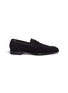 Main View - Click To Enlarge - GEORGE CLEVERLEY - 'George' suede penny loafers