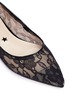 Detail View - Click To Enlarge - PEDDER RED - Lace skimmer flats