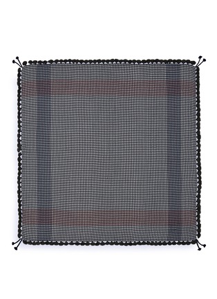 Main View - Click To Enlarge - JANE CARR - 'The Nomadic Square' houndstooth lambswool scarf