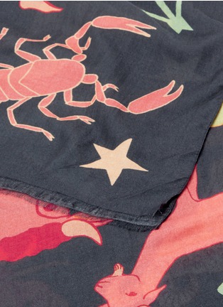 Detail View - Click To Enlarge - KAREN MABON - 'Zodiac' print modal-cashmere scarf