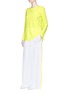 Figure View - Click To Enlarge - NORMA KAMALI - Neon long sleeve crew neck T-shirt