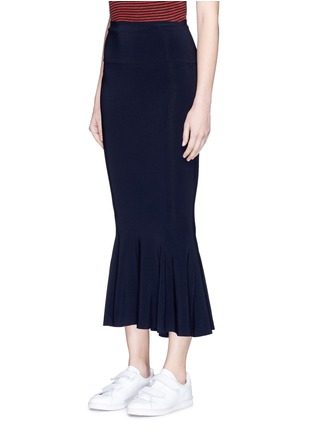 Front View - Click To Enlarge - NORMA KAMALI - Jersey fishtail midi skirt