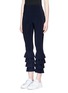 Front View - Click To Enlarge - NORMA KAMALI - Ruffle jersey leggings