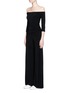 Front View - Click To Enlarge - NORMA KAMALI - Ruched off-shoulder jumpsuit