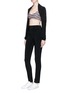 Figure View - Click To Enlarge - NORMA KAMALI - High waist jersey pants