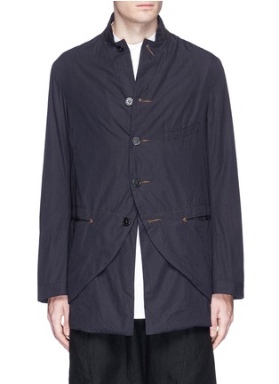 Main View - Click To Enlarge - ZIGGY CHEN - Contrast detachable hem poplin jacket
