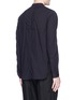 Back View - Click To Enlarge - ZIGGY CHEN - Mandarin collar cotton shirt