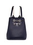 Main View - Click To Enlarge - CHARLOTTE OLYMPIA - 'Feline' cat face calfskin leather backpack