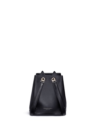 Detail View - Click To Enlarge - CHARLOTTE OLYMPIA - 'Petit Feline' cat face calfskin leather backpack