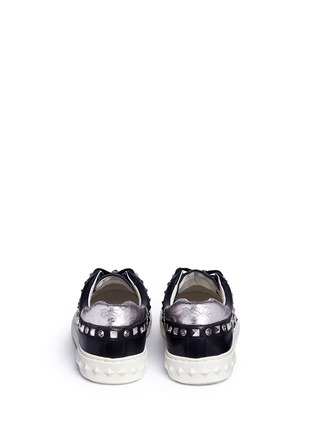 Back View - Click To Enlarge - ASH - 'Play' strass stud leather sneakers