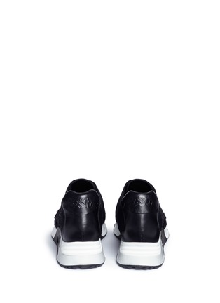 Back View - Click To Enlarge - ASH - 'Lucky Star' appliqué mixed knit sneakers