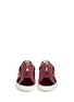 Front View - Click To Enlarge - ASH - 'Nak Arms' military patch velvet sneakers