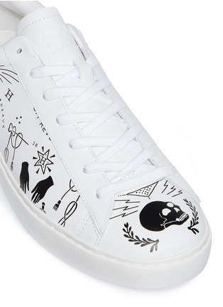 Detail View - Click To Enlarge - ASH - 'Psychose' mixed print leather sneakers