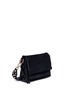 Detail View - Click To Enlarge - STUART WEITZMAN - 'Lola Pearl' embellished strap suede crossbody bag