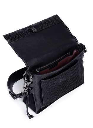 - STUART WEITZMAN - 'Lolarocker' snakeskin embossed leather bag