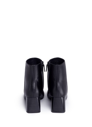 Back View - Click To Enlarge - MERCEDES CASTILLO - 'KylerLow' sculpted heel leather ankle boots