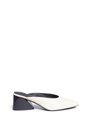 Main View - Click To Enlarge - MERCEDES CASTILLO - 'Skylan' sculpted heel leather mules