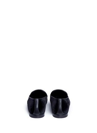 Back View - Click To Enlarge - JIMMY CHOO - 'Sloane' embossed velvet loafers