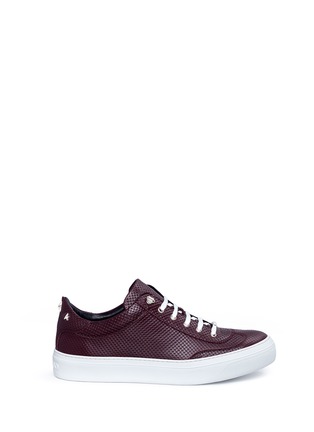 Main View - Click To Enlarge - JIMMY CHOO - 'Ace' star stud embossed leather sneakers