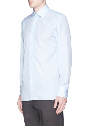 Front View - Click To Enlarge - CANALI - Cotton poplin shirt