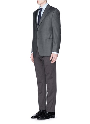 Figure View - Click To Enlarge - CANALI - Cotton poplin shirt