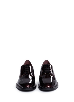 Front View - Click To Enlarge - ASH - 'Wilco' stud welt patent leather Derbies